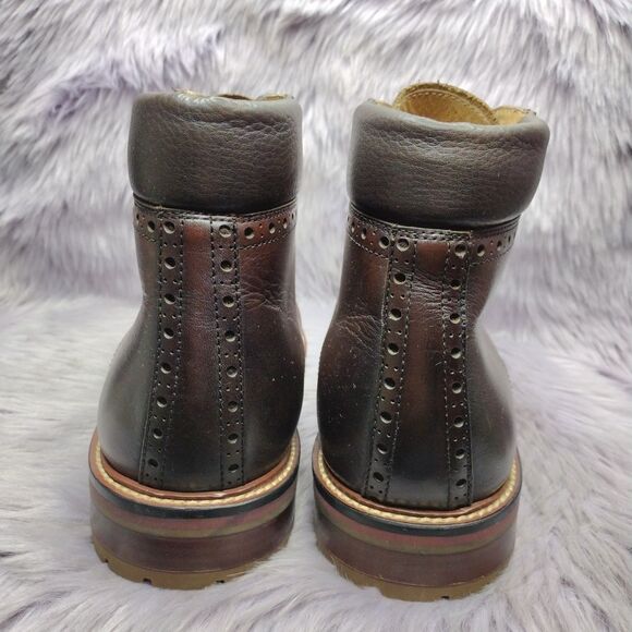 Warfield & Grand Portola Ankle Brown Leather Cap Toe Oxford Boots Mens Size 11 main image 5